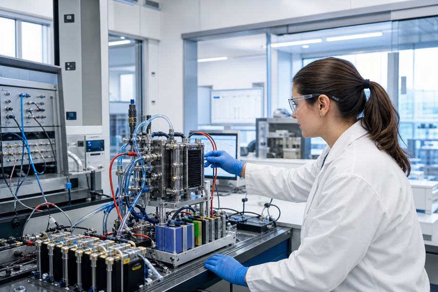 Hydrogen and renewables fuel cell lab practice